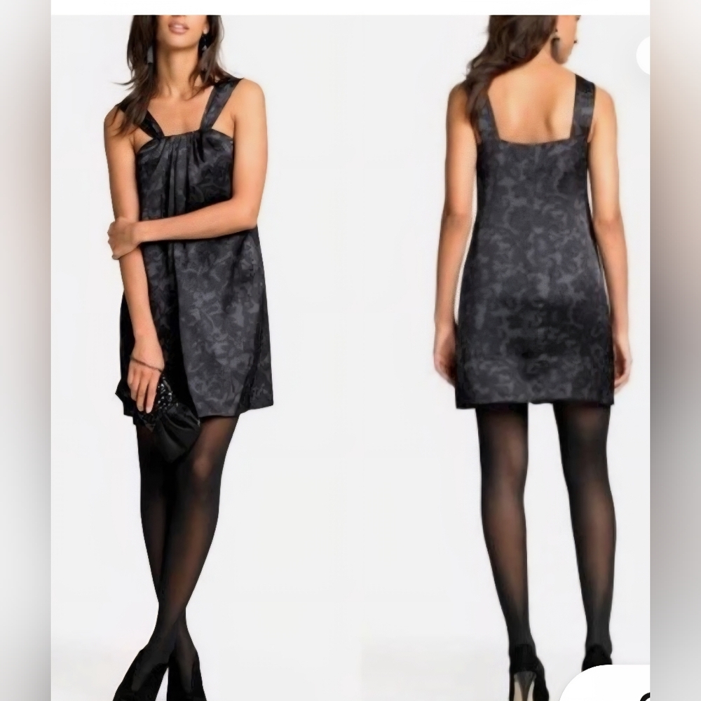 Banana Republic Gia Lace Black Sleeveless Halter Dress